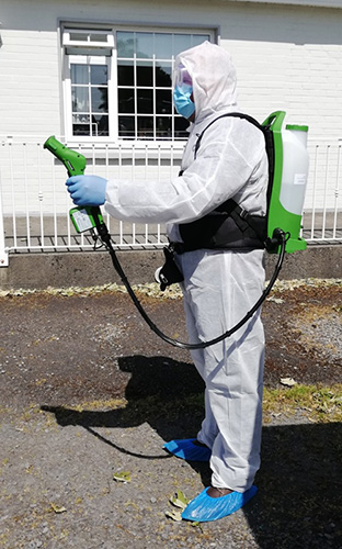 Disinfection services for cleaning commercial businesses in Calgary.