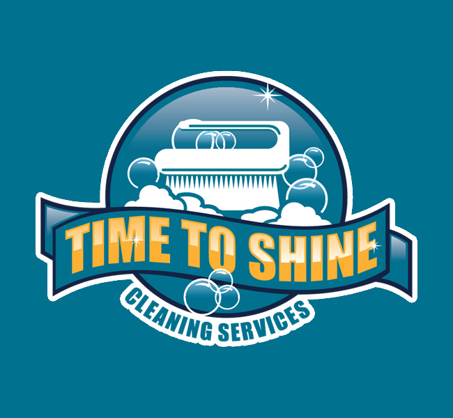 The Time To Shine cleaning company brand in Calgary for professional commercial cleaning.